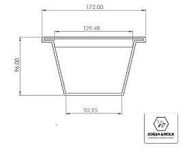 DGN-206 Konik Ana Kutusu Çıtası