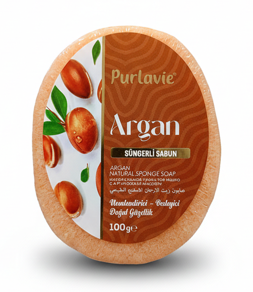 Süngerli Sabun - Argan 100g